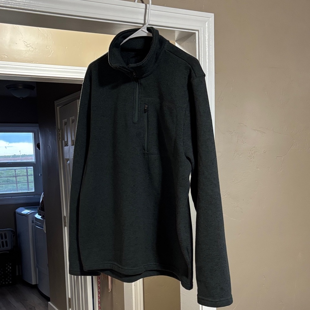 Gray Quarter-Zip Pullover